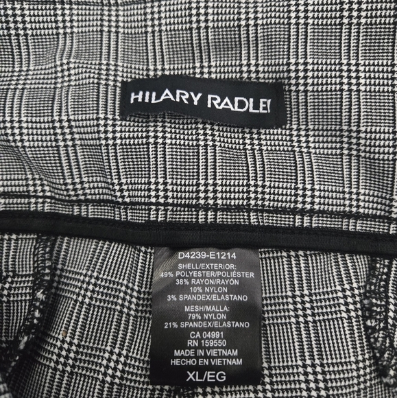NWT Hilary Radley Straight Fit Plaid Pull On Pants XL - Picture 5 of 5